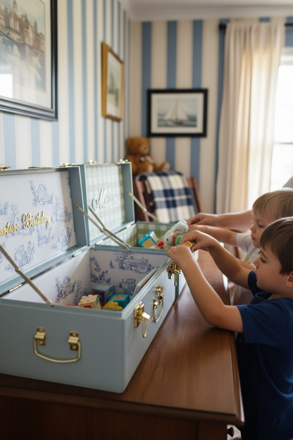 personalized boy baptism gift godson keepsake trunk baby memory box heirloom storage chest large toy chest for nursery or playroom baptism keepsake box for godparent to gift new mom baby shower gift idea custom christening box baby boy memory trunk personalized toy chest for kids room custom heirloom keepsake box for baby baptism godson christening first communion gift idea large nursery storage trunk for toys and keepsakes nursery box for toy storage keepsake trunk with name for boy nursery