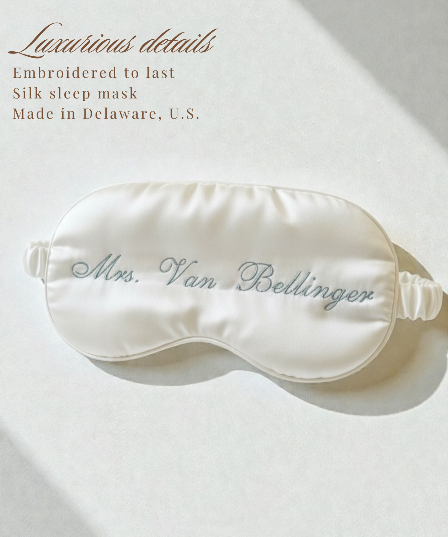 Bride to Be Silk Sleep Mask