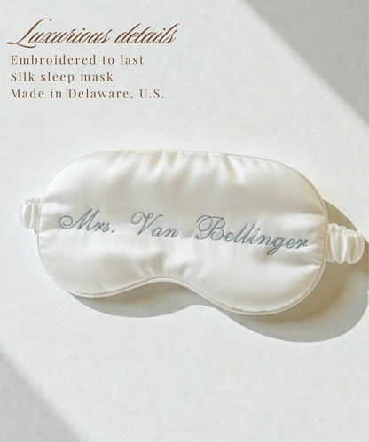 Bride to Be Silk Sleep Mask