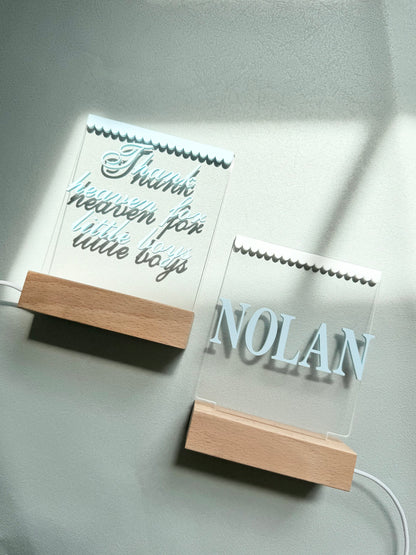 Nightlight with Name Nursery Decor