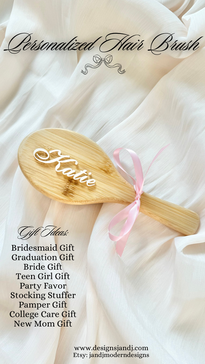 Personalized Large Flat Brush with Name