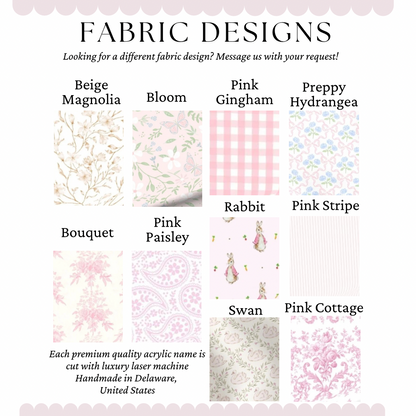 Baby Girl Keepsake Trunk with Name