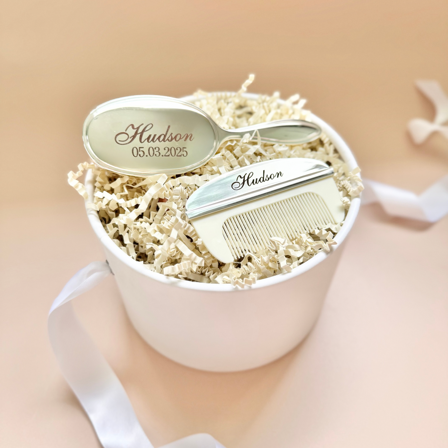 Baby hairbrush with name for baptism gift for first born son personalized heirloom brush for baby keepsake gift for new mom custom baby gift for christening soft bristle brush for newborn baby shower gift idea for baby boy thoughtful gift for nephew baptism day engraved baby brush special keepsake for baby memory box baby grooming brush with name unique baptism gift idea for son or nephew religious gift for infant boy elegant custom baby gift for special occasion for newborn baby boy gift ideas