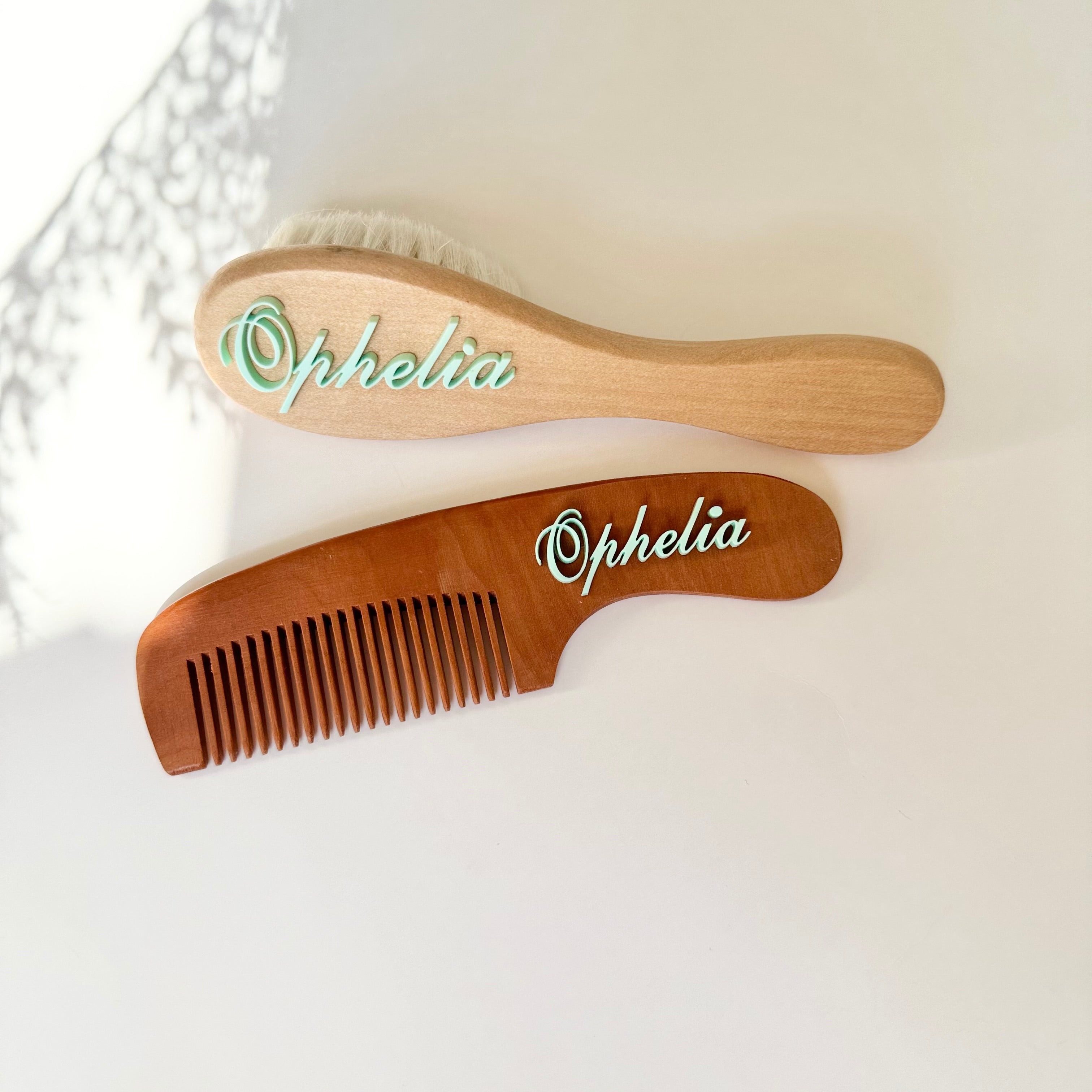 hair brush set makes the best first birthday toddler hair brush gift, 2nd birthday party favors, 3rd birthday party favors for little girls, gender neutral gift idea, custom gender neutral baby gift, personalized gifts for baby girl, newborn girl hair brush soft wooden comb for girl gift, new mom gift for baby girl, new baby gift idea, toddler party favor for birthday party gift idea, custom baby brush, little girl brush, boy hair brush, heirloom for baby shower gift idea for niece Christmas gift for boy 