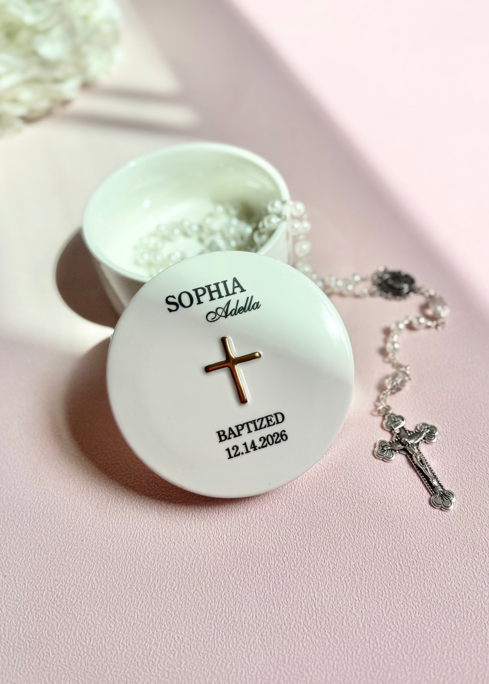Baby baptism gift idea for newborn girl luxury baptism gift for gift for girl baby girl baptism keepsake gift rosary for daughter baptism gift for granddaughter baptism gift for goddaughter baptism gift idea jewelry dish for granddaughter first holy communion gift for goddaughter catholic gift for little girl baptism gift for Christmas from grandmother to grandson first Holly Union gift for nephew first holy communion gift for niece gift for baptism party gift with name for baptism girl gift