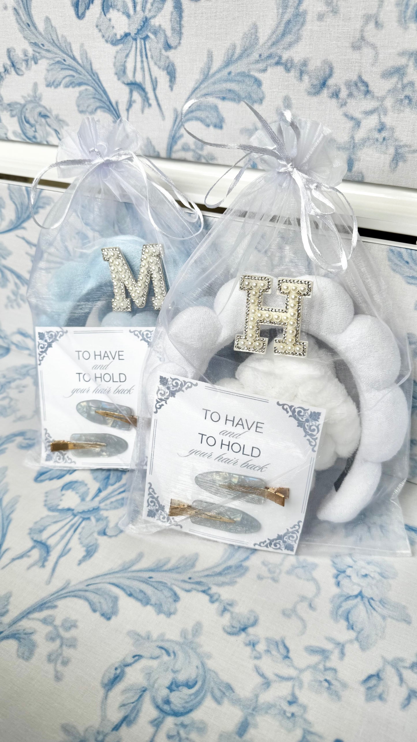 Bridesmaid gift blue spa bachelorette party favor bag with to have and to hold your hair back clips fun wedding party accessory for bride squad bridal shower thank you gift bulk bridesmaid goodie bag idea unique maid of honor favor bridal party take away bag bridesmaid proposal box filler bride tribe spa accessory wedding day prep gift practical bridesmaid favor hair clip keepsake for bachelorette weekend celebration personalized bridesmaid party favor bag for wedding party day of wedding gifts
