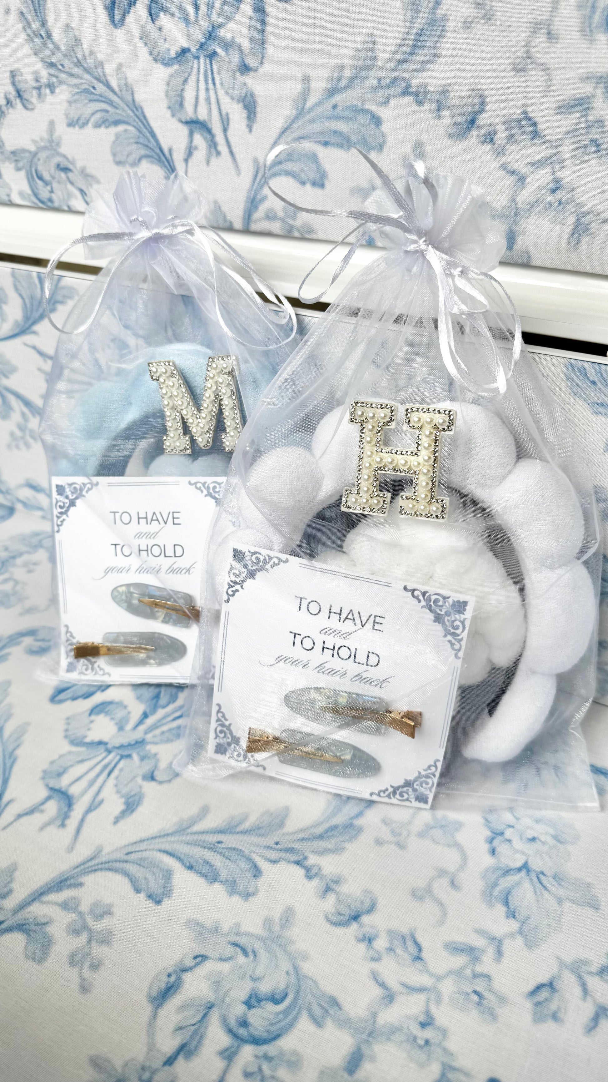 Bridesmaid gift blue spa bachelorette party favor bag with to have and to hold your hair back clips fun wedding party accessory for bride squad bridal shower thank you gift bulk bridesmaid goodie bag idea unique maid of honor favor bridal party take away bag bridesmaid proposal box filler bride tribe spa accessory wedding day prep gift practical bridesmaid favor hair clip keepsake for bachelorette weekend celebration personalized bridesmaid party favor bag for wedding party day of wedding gifts