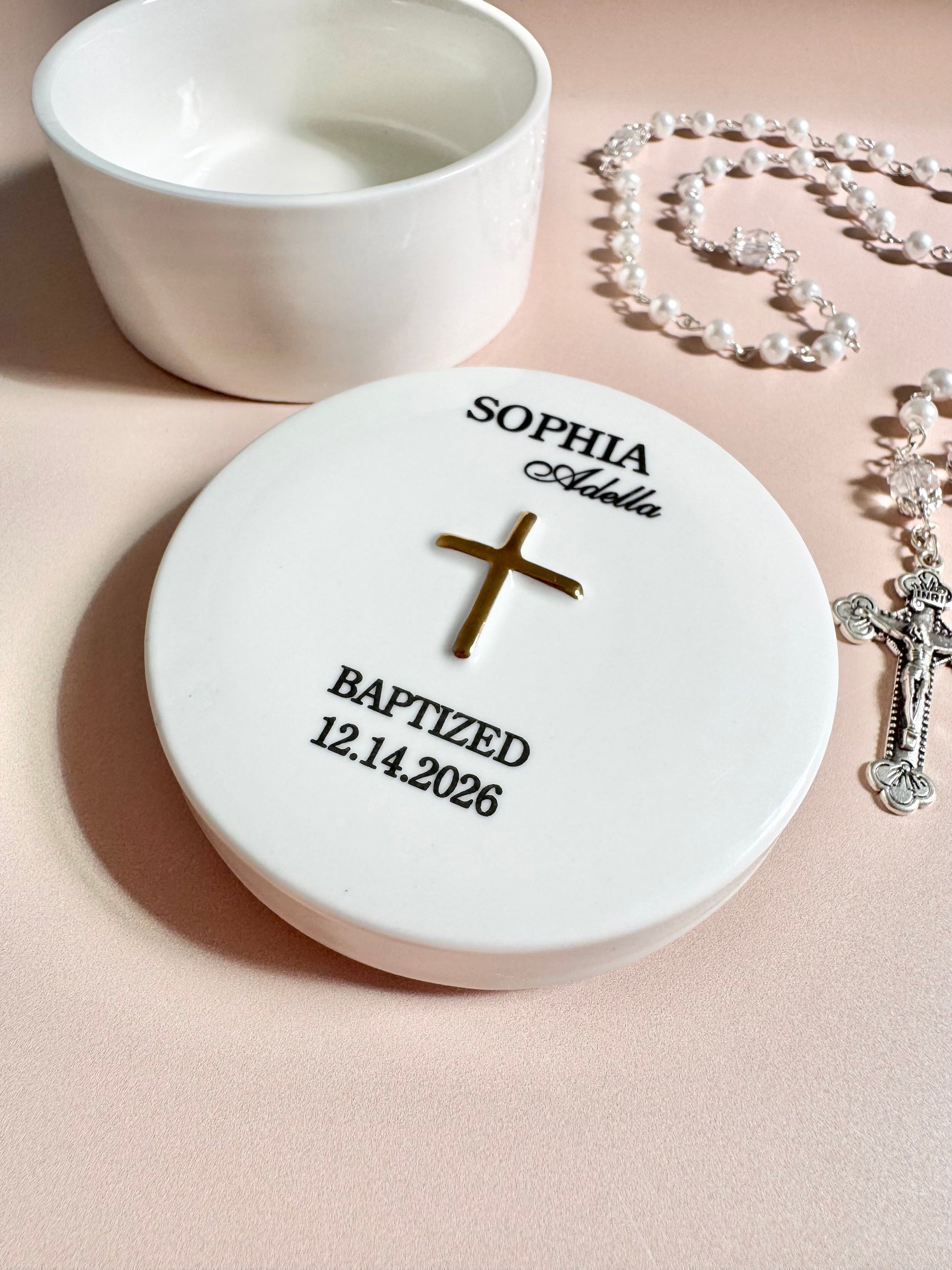 Baby baptism gift idea for newborn girl luxury baptism gift for gift for girl baby girl baptism keepsake gift rosary for daughter baptism gift for granddaughter baptism gift for goddaughter baptism gift idea jewelry dish for granddaughter first holy communion gift for goddaughter catholic gift for little girl baptism gift for Christmas from grandmother to grandson first Holly Union gift for nephew first holy communion gift for niece gift for baptism party gift with name for baptism girl gift