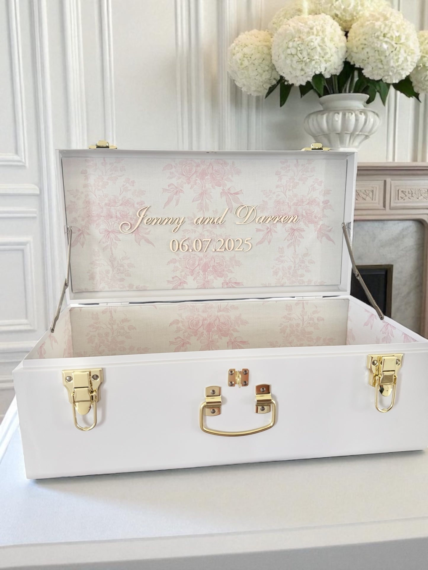 Bride Personalized Keepsake Trunk with Name Wedding Gift