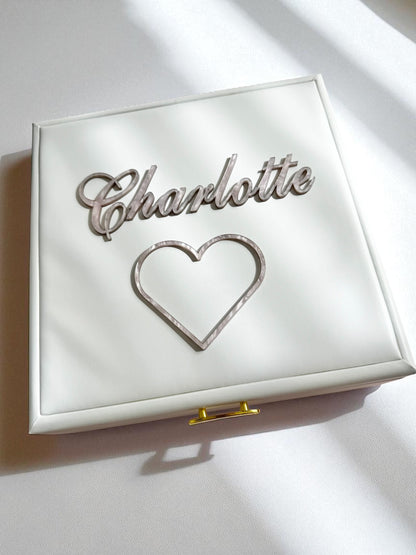 personalized white jewelry box for teen girl sweet 16 jewelry box with name engraving custom jewelry organizer for teenage daughter personalized jewelry case for granddaughter birthday teen girl Christmas gift jewelry storage box customized with name jewelry box for sweet sixteen keepsake luxury jewelry organizer for teen girl birthday gift personalized jewelry case for daughter teen girl travel jewelry box with compartments personalized jewelry organizer niece present Christmas daughter gift