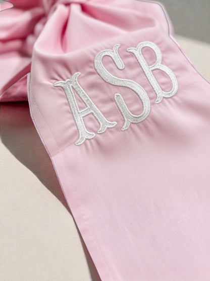 custom monogram baby sash with embroidered initial personalized newborn bow photoshoot prop embroidered initial baby sash for hospital outfit custom baby name sash for newborn photo baby bow sash for swaddle photo newborn hospital outfit monogram bow baby girl monogram sash embroidered bow baby boy personalized initial sash photoshoot custom embroidered baby sash keepsake newborn photo baby sash baby shower gift monogram sash fabric baby sash with custom initial newborn photography prop baby bow