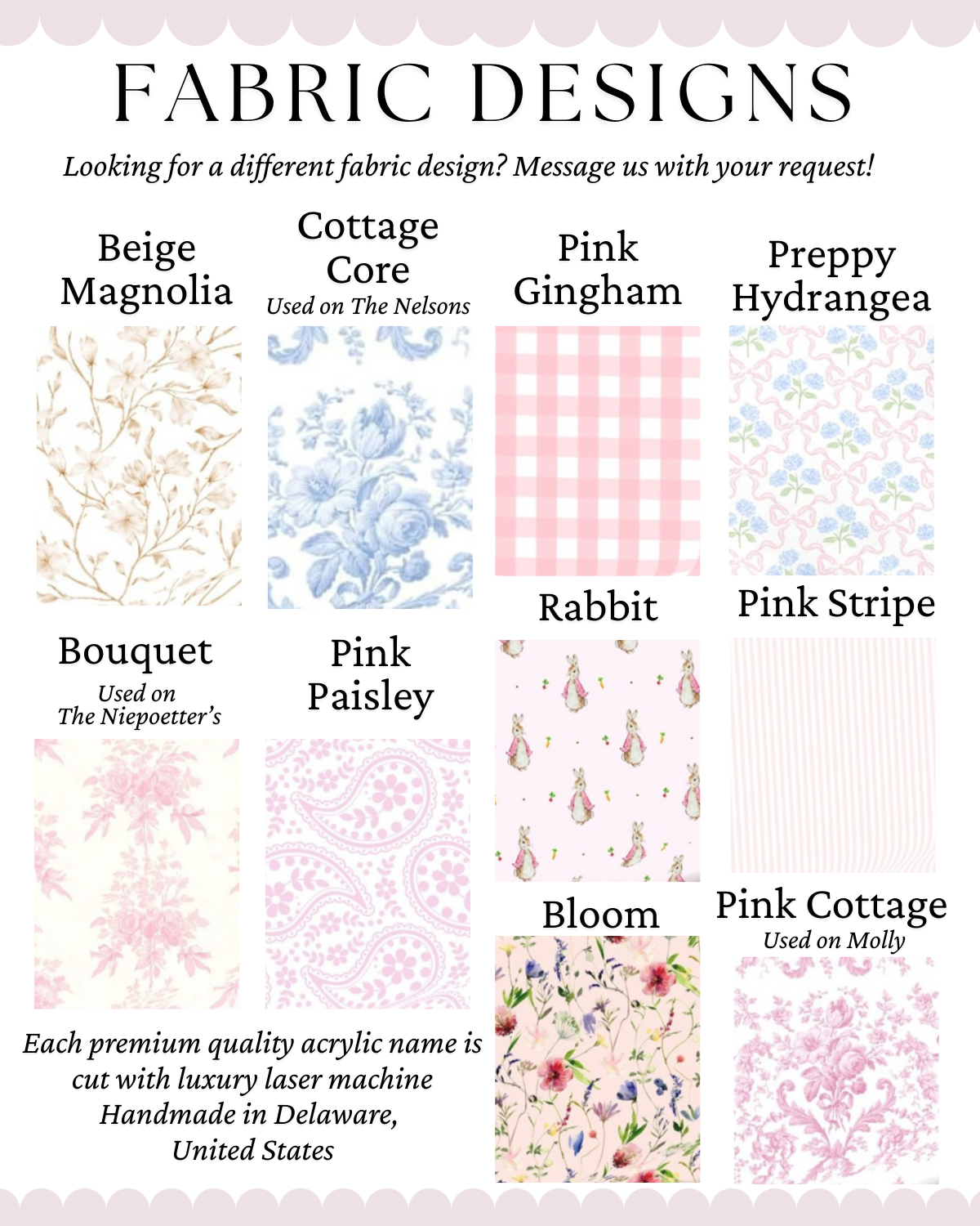 Baby Girl Keepsake Trunk with Name