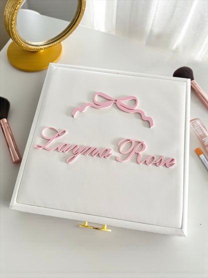 personalized white jewelry box for teen girl sweet 16 jewelry box with name engraving custom jewelry organizer for teenage daughter personalized jewelry case for granddaughter birthday teen girl Christmas gift jewelry storage box customized with name jewelry box for sweet sixteen keepsake luxury jewelry organizer for teen girl birthday gift personalized jewelry case for daughter teen girl travel jewelry box with compartments personalized jewelry organizer niece present Christmas daughter gift