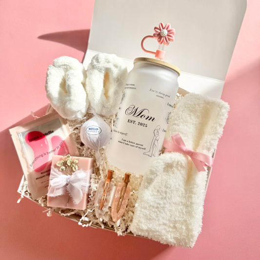 Pregnant New Mom Gift Box for First Time Mom Gift for Pregnant Best Friend Baby Shower Gift Spa Pamper Mom Cheer Up Giftset for Mothers Day expecting mom gift new mom birthday gift box pregnancy self care box pregnant wife gift basket expecting mom