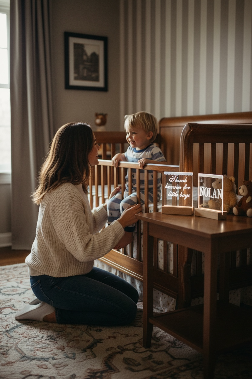 Nightlight with Name Nursery Decor