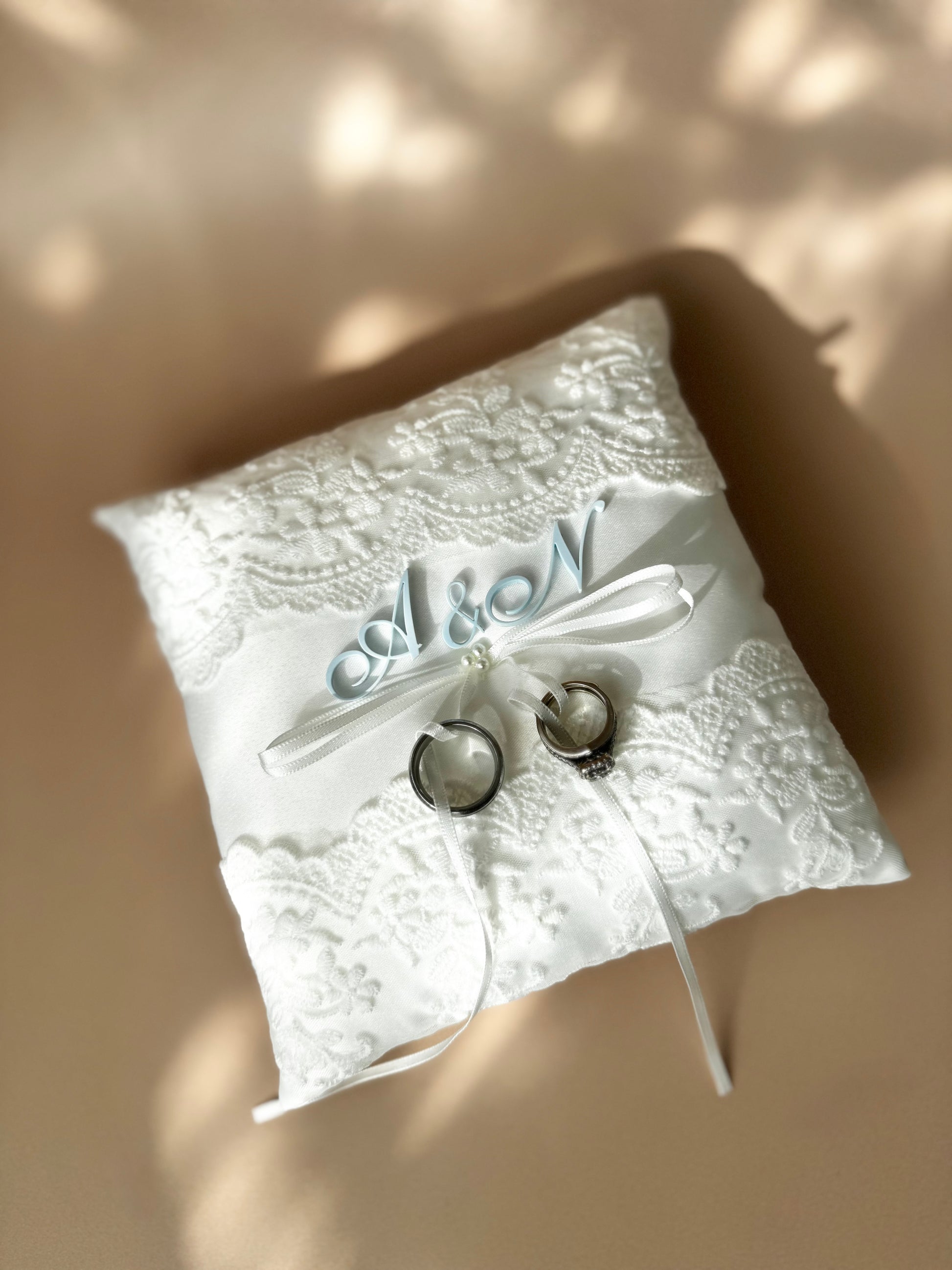 Custom personalized ring bearer pillow wedding band holder lace pearl ring cushion elegant wedding keepsake pillow for ring bearer to carry down the aisle unique wedding ceremony accessory custom wedding ring holder pillow personalized bride groom gift romantic lace ring pillow elegant pearl wedding ring cushion luxury white wedding decor personalized ceremony ring bearer accessory timeless wedding ring holder keepsake pillow for bride and groom wedding day memory gift Ring bearer pillow custom