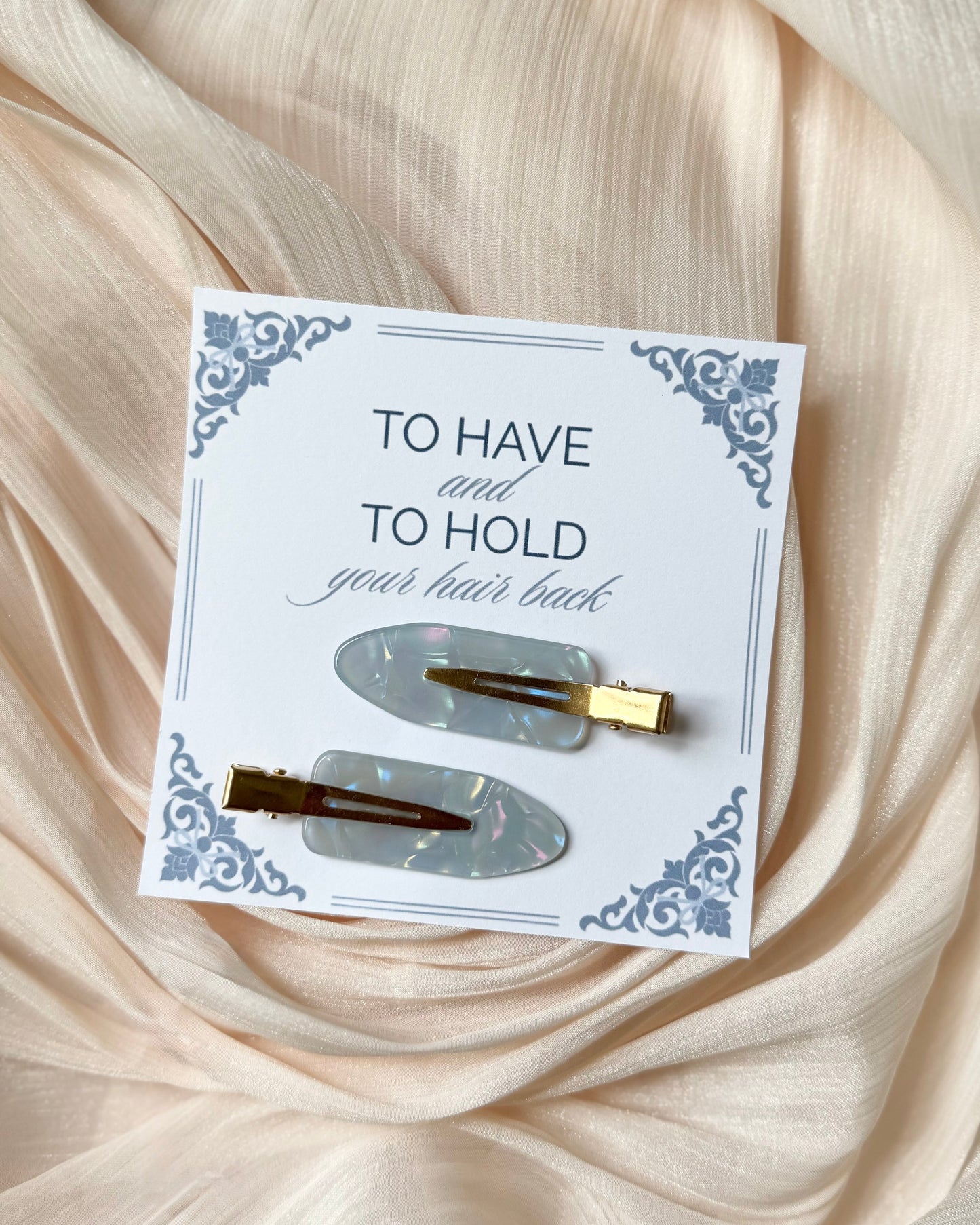 Bridesmaid gift blue spa bachelorette party favor bag with to have and to hold your hair back clips fun wedding party accessory for bride squad bridal shower thank you gift bulk bridesmaid goodie bag idea unique maid of honor favor bridal party take away bag bridesmaid proposal box filler bride tribe spa accessory wedding day prep gift practical bridesmaid favor hair clip keepsake for bachelorette weekend celebration personalized bridesmaid party favor bag for wedding party