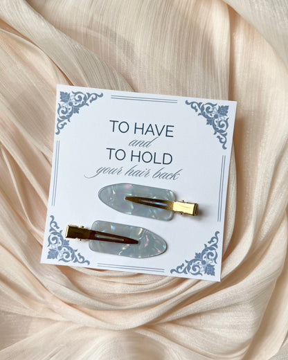 Bridesmaid gift blue spa bachelorette party favor bag with to have and to hold your hair back clips fun wedding party accessory for bride squad bridal shower thank you gift bulk bridesmaid goodie bag idea unique maid of honor favor bridal party take away bag bridesmaid proposal box filler bride tribe spa accessory wedding day prep gift practical bridesmaid favor hair clip keepsake for bachelorette weekend celebration personalized bridesmaid party favor bag for wedding party