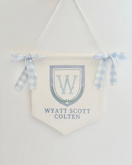 custom newborn welcome banner for hospital door baby name sign for bassinet hanger personalized birth stats card with bows baby shower decoration for boy or girl nursery wall decor floral princess crest baby photo prop for first birthday keepsake baby announcement sign fabric bow baby name banner crib decoration baby arrival sign custom baby gift idea unique baby hospital door hanger for newborn boy custom nursery decor baby birth announcement banner Custom Baby Banner with newborn name sign