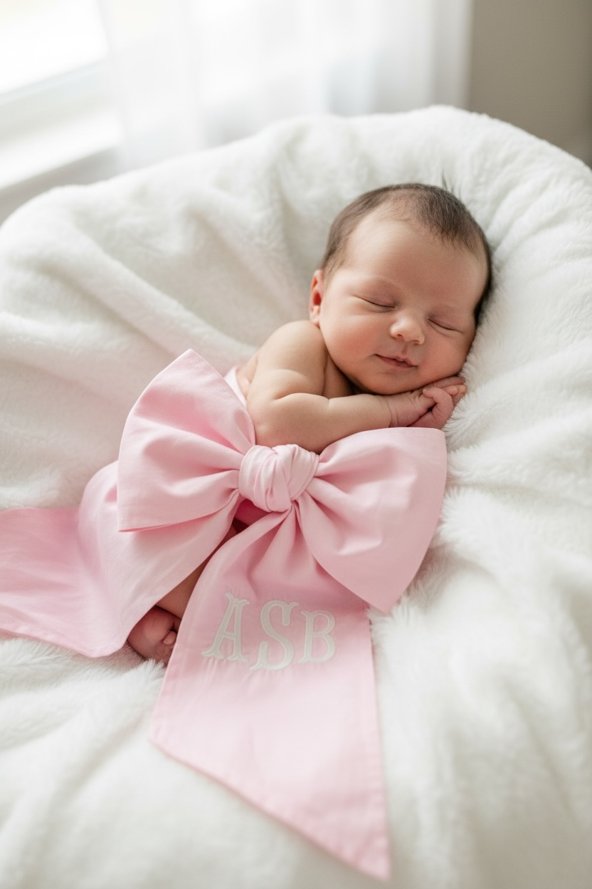 custom monogram baby sash with embroidered initial personalized newborn bow photoshoot prop embroidered initial baby sash for hospital outfit custom baby name sash for newborn photo baby bow sash for swaddle photo newborn hospital outfit monogram bow baby girl monogram sash embroidered bow baby boy personalized initial sash photoshoot custom embroidered baby sash keepsake newborn photo baby sash baby shower gift monogram sash fabric baby sash with custom initial newborn photography prop baby bow