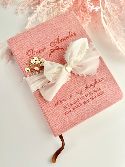 Baby Gift Personalized Baby Shower Girl Gift Box for Newborn Girl Mom Gift Letters to My Daughter Journal Gift for New Parent Pregnancy Gift mom to be gift set  pregnant new mom gift basket for congratulations new baby girl gift box for pregnant gift