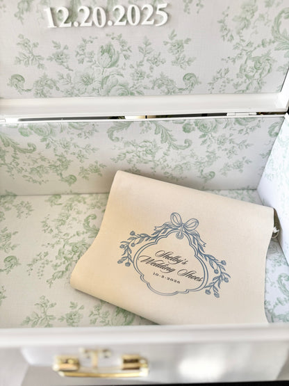 Wedding Shoes Shoe Bag Bride Bridesmaid Wedding Gift Idea Personalized Storage Bag for Special Protection for Wedding Bridal Shoes Custom Wedding Shoe Bag for Bride Keepsake Trunk Dust Bag Bridal Shower Gift Bride Accessory Storage Bag Protection Wedding Day Item Storage Personalized wedding shoe bag for bride with custom text ideal for storing bridal shoes and accessories in a keepsake trunk for wedding day use something blue wedding gift for bride storage for wedding accessories for bride bag