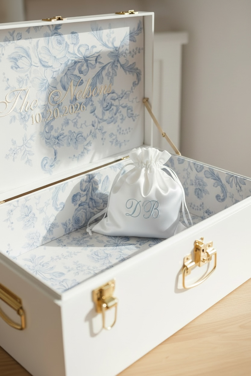 personalized bride satin dust bag personalized wedding day bag embroidered bridal jewelry pouch bridesmaid getting ready bag personalized bridesmaid gift bag satin bridal party gift custom initial wedding bag bride honeymoon travel bag personalized honeymoon jewelry pouch small satin storage bag wedding jewelry travel pouch bridal shower gift for bride bridesmaid wedding day gift bulk bridesmaid gift bags custom bridal party bags bride to be travel accessory embroidered satin gift pouch