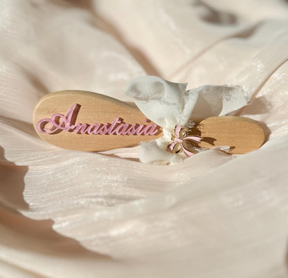personalized baby hairbrush flower girl gift toddler keepsake baptism present baby brush for newborn wooden engraved brush first christmas gift for little girl toddler birthday gift custom baby shower favor christening keepsake gift under 25 soft bristle baby hair brush natural wood engraved baby name brush stocking stuffer for baby girl sentimental keepsake newborn grooming gift first hair brush personalized baby gift idea for baby girl stocking stuffer hairbrush with name baby shower gifts