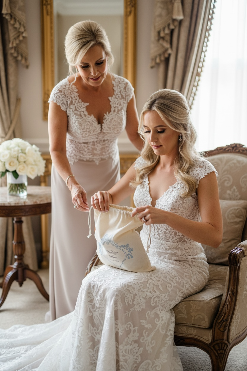 Personalized Dust Bag Keepsake Storage