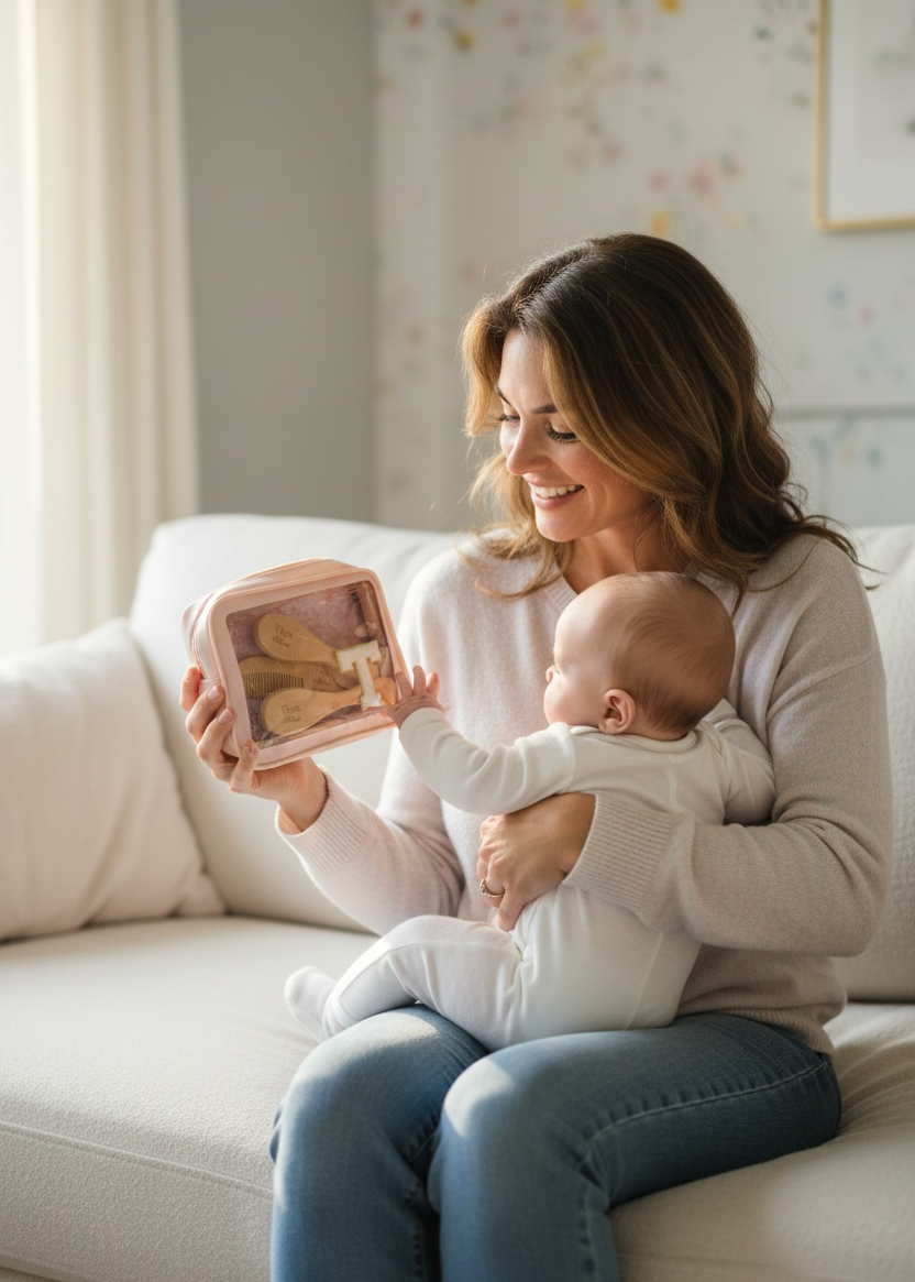 Engraved Hair Brush Baby Girl Keepsake