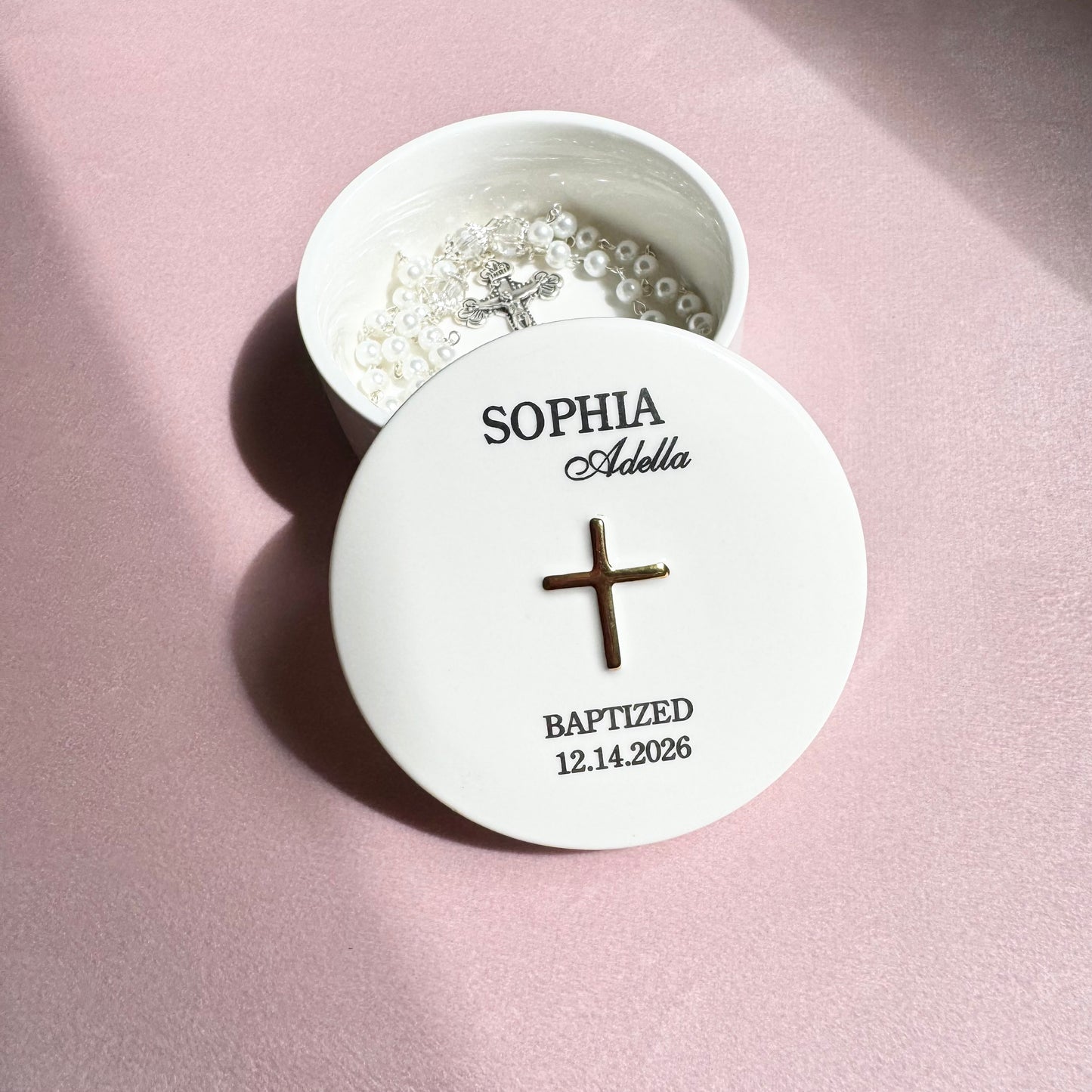 Baby baptism gift idea for newborn girl luxury baptism gift for gift for girl baby girl baptism keepsake gift rosary for daughter baptism gift for granddaughter baptism gift for goddaughter baptism gift idea jewelry dish for granddaughter first holy communion gift for goddaughter catholic gift for little girl baptism gift for Christmas from grandmother to grandson first Holly Union gift for nephew first holy communion gift for niece gift for baptism party gift with name for baptism girl gift