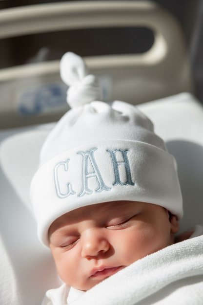 personalized embroidered newborn hat with monogram custom baby initial hospital beanie coming home outfit baby girl name cap baby boy announcement hat infant knit hat for hospital photos newborn photo prop personalized baby shower gift custom gender reveal baby beanie monogrammed infant cap soft newborn hospital outfit accessory custom stitched baby initials hat newborn girl embroidered beanie newborn boy personalized cap custom baby name hospital hat unique baby shower keepsake gift coming home outfit idea