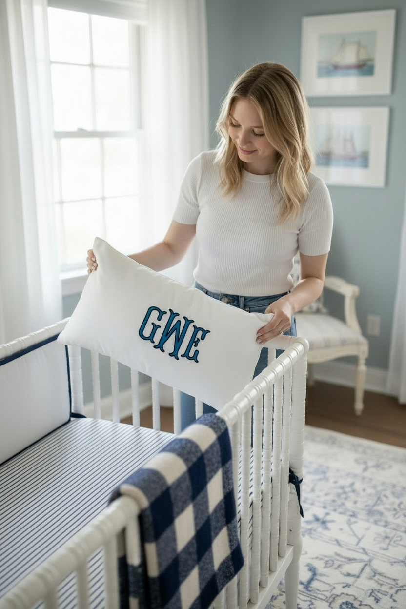 personalized monogram name pillow cover for kids nursery decor custom name pillowcase for toddler bed and kids bedroom baby boy nursery decorative pillow with personalized name kids room monogram pillow cover for son bedding personalized child name pillowcase for nursery styling toddler bed decorative pillow personalized initial design custom kids bedroom pillow cover with monogram name personalized baby boy pillow for modern nursery decor pillow cover son room decor rocking chair pillow name