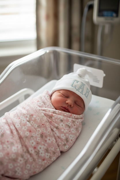 personalized embroidered newborn hat with monogram custom baby initial hospital beanie coming home outfit baby girl name cap baby boy announcement hat infant knit hat for hospital photos newborn photo prop personalized baby shower gift custom gender reveal baby beanie monogrammed infant cap soft newborn hospital outfit accessory custom stitched baby initials hat newborn girl embroidered beanie newborn boy personalized cap custom baby name hospital hat unique baby shower keepsake gift coming home outfit idea