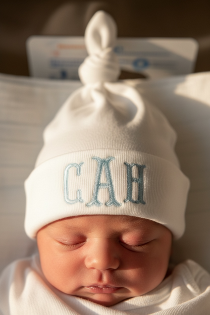 personalized embroidered newborn hat with monogram custom baby initial hospital beanie coming home outfit baby girl name cap baby boy announcement hat infant knit hat for hospital photos newborn photo prop personalized baby shower gift custom gender reveal baby beanie monogrammed infant cap soft newborn hospital outfit accessory custom stitched baby initials hat newborn girl embroidered beanie newborn boy personalized cap custom baby name hospital hat unique baby shower keepsake gift coming home outfit idea