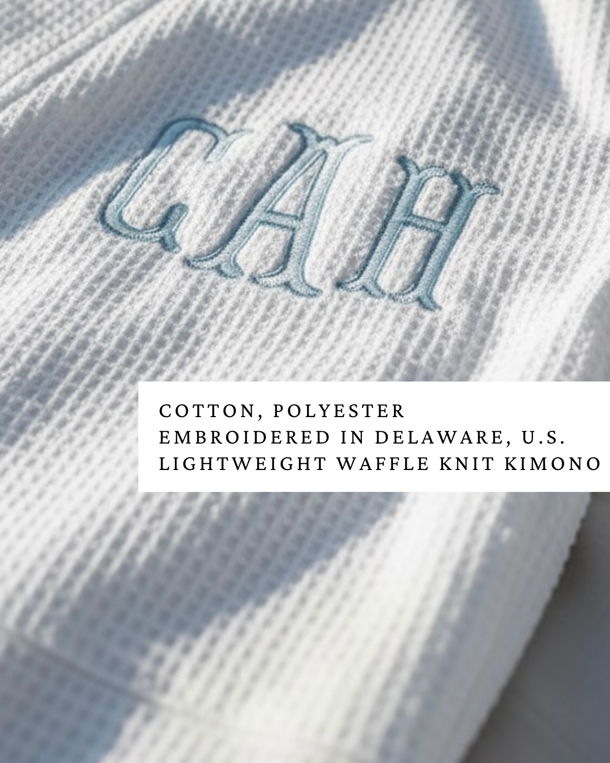 embroidered monogram waffle knit bridal robe personalized bride getting ready outfit custom initial bridesmaid robe wedding morning makeup cover up lightweight spa robe bachelorette party matching robes bridal party gift for her girl weekend spa robe custom wedding day loungewear monogrammed bridesmaid proposal gift white bridal shower gift personalized wedding keepsake robe custom embroidered initial robe custom initial for bride bridesmaid bachelorette party girl weekend matching robes gifts