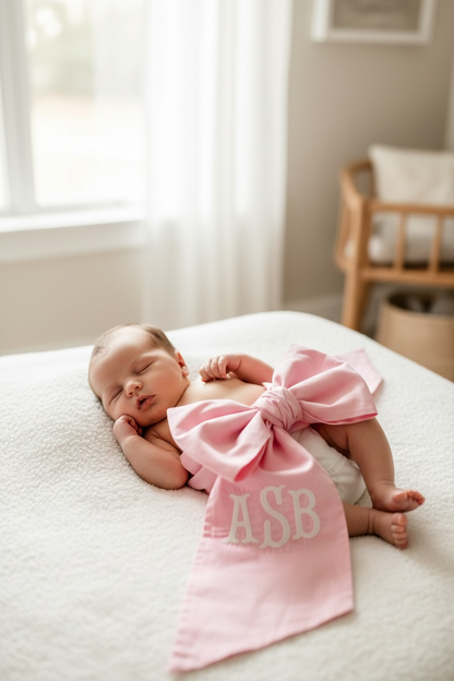 custom monogram baby sash with embroidered initial personalized newborn bow photoshoot prop embroidered initial baby sash for hospital outfit custom baby name sash for newborn photo baby bow sash for swaddle photo newborn hospital outfit monogram bow baby girl monogram sash embroidered bow baby boy personalized initial sash photoshoot custom embroidered baby sash keepsake newborn photo baby sash baby shower gift monogram sash fabric baby sash with custom initial newborn photography prop baby bow