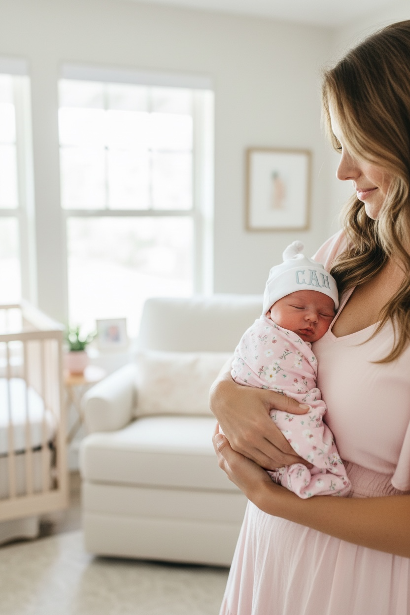 personalized embroidered newborn hat with monogram custom baby initial hospital beanie coming home outfit baby girl name cap baby boy announcement hat infant knit hat for hospital photos newborn photo prop personalized baby shower gift custom gender reveal baby beanie monogrammed infant cap soft newborn hospital outfit accessory custom stitched baby initials hat newborn girl embroidered beanie newborn boy personalized cap custom baby name hospital hat unique baby shower keepsake gift coming home outfit idea