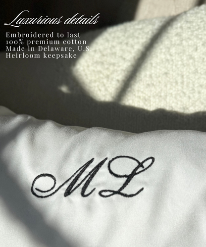 embroidered pillowcase with name personalized pillow cover with initial monogram custom name pillow for bride keepsake gift newly engaged friend wedding shower present engagement gift idea bridal bedroom decor heirloom pillow cover custom wedding pillow personalized home decor romantic bride to be engagement keepsake personalized bedding monogram pillowcase custom name embroidery wedding anniversary bridal shower decor sentimental keepsake pillow best friend engagement embroidered pillow cover