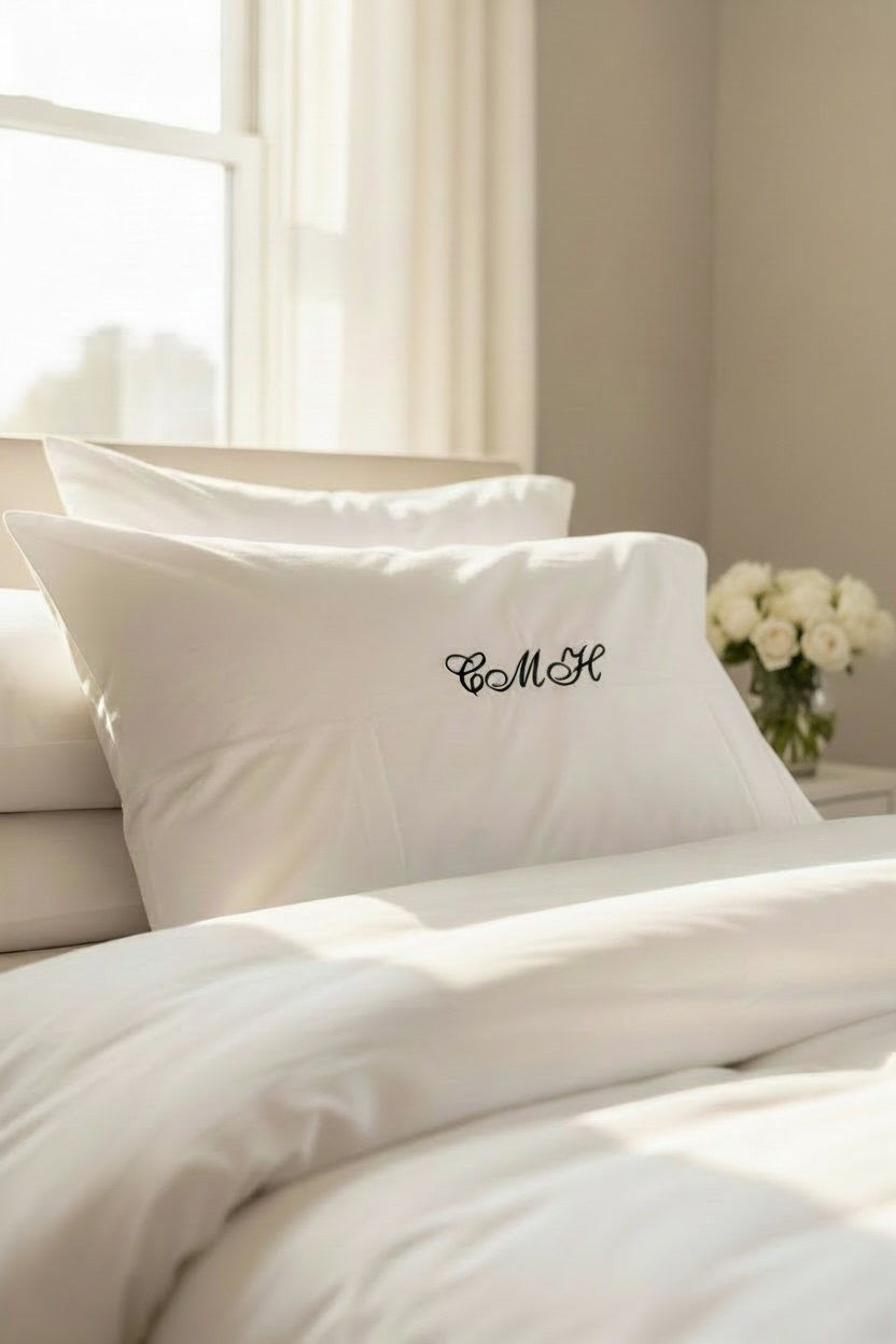 embroidered pillowcase with name personalized pillow cover with initial monogram custom name pillow for bride keepsake gift newly engaged friend wedding shower present engagement gift idea bridal bedroom decor heirloom pillow cover custom wedding pillow personalized home decor romantic bride to be engagement keepsake personalized bedding monogram pillowcase custom name embroidery wedding anniversary bridal shower decor sentimental keepsake pillow best friend engagement embroidered pillow cover