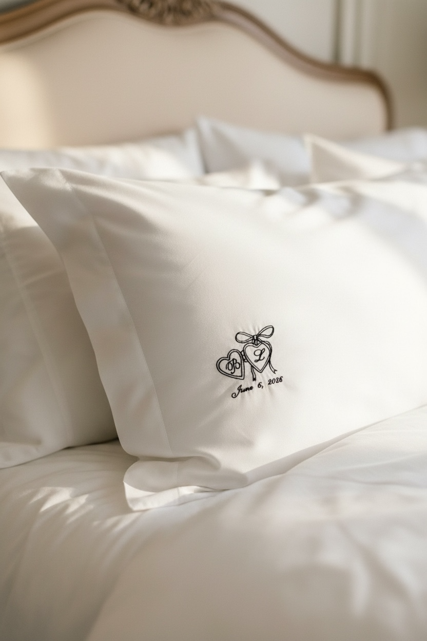 personalized embroidered pillowcase for bride to be engagement gift future mrs bridal shower present custom wedding pillowcase for newly married couple housewarming bedroom decor best friend gift embroidered name pillowcase wedding keepsake cozy newlywed home styling romantic personalized bridal gift embroidered pillowcase future mrs bedroom bridal shower gift personalized pillowcase for her engagement gift pillowcase for bride newlywed housewarming pillowcase embroidered pillowcase wedding home