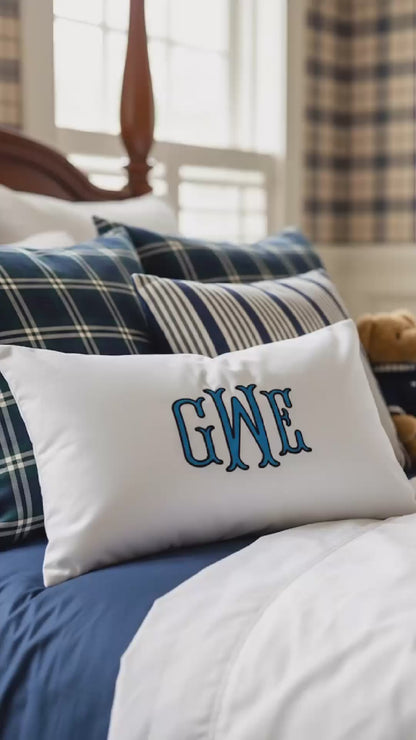 Kids Monogram Pillow Cover